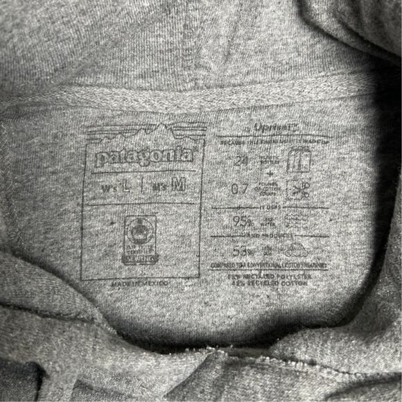 Patagonia Uprisal Long Sleeves Gray Sweatshirt Hoodie Men's Size M - Picture 4 of 5